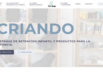 Página Web de Criando, sistema de retención infantil