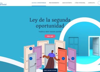 Portada de la web www.leyde2oportunidad.es cancela tus deudas en Valencia