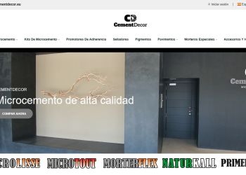 Portada de la web cementdecor.eu
